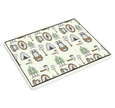 Alfombrilla de ratón texturas Lindo equipo de campamento - TenVinilo