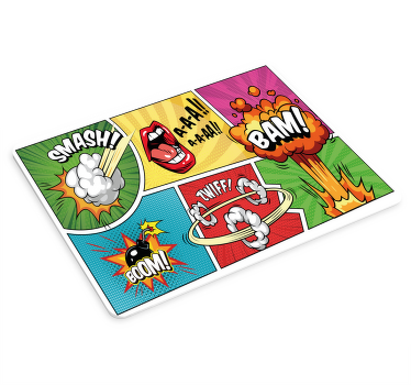 Retro superhero comic  original mouse pad - TenStickers