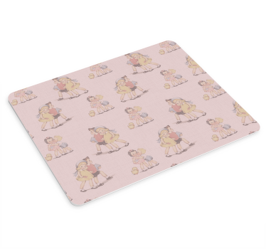 Childhood Friends Pattern original mouse pad - TenStickers