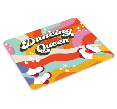 Dancing queen pink background mouse pad - TenStickers