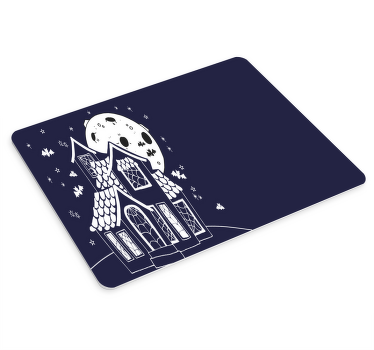 Ay mouse pad ile perili ev - TenStickers