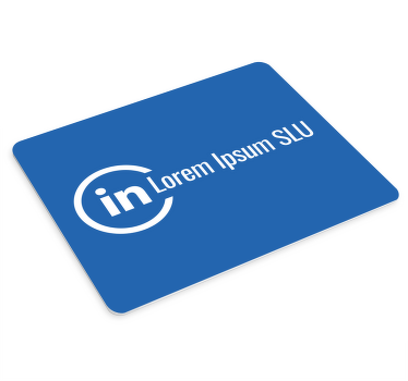Linkedin label customizable mouse mat - TenStickers