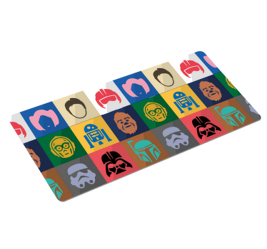 Alfombrilla ratón XXL personajes galaxia - TenVinilo