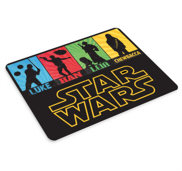 Comic style movie characters original mouse pad - TenStickers