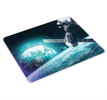 宇宙ステーション惑星地球オリジナルマウスパッド - TENSTICKERS