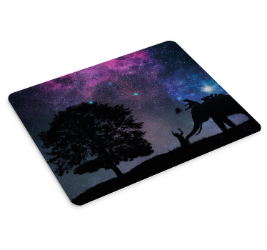 αυθεντικό mouse pad με έναστρο εγγύς ελέφαντα - TenStickers