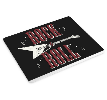 ギターオリジナルマウスパッド付きロックンロール - TENSTICKERS