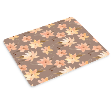 Tapis de souris original Aquarella fleurs pastel - TenStickers