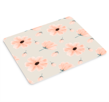 Big flowers aquarelle original mouse pad - TenStickers