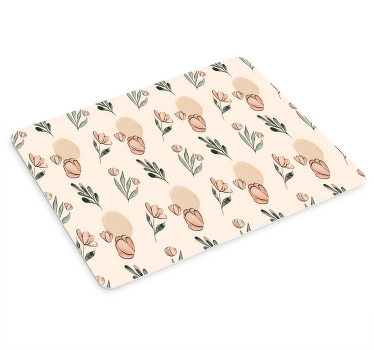Mouse pad motif surface texturée florale - TenStickers