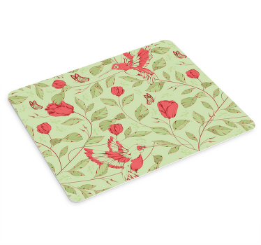 Mouse pad pattern floral background design - TenStickers