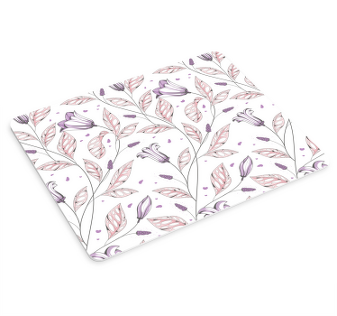 マウスパッド パターン 植物の葉の構成 - TENSTICKERS