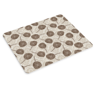 Tekstur musemåtte botanisk illustration baggrund - TenStickers