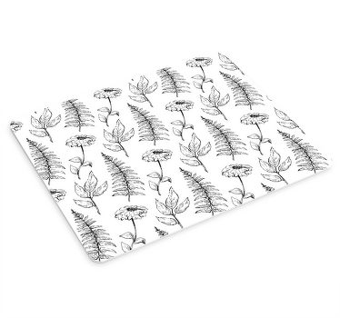 Mouse pad patterns floral sketches design - TenStickers