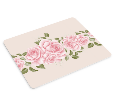 Alfombrilla ratón original Patrón de rosa vintage - TenVinilo