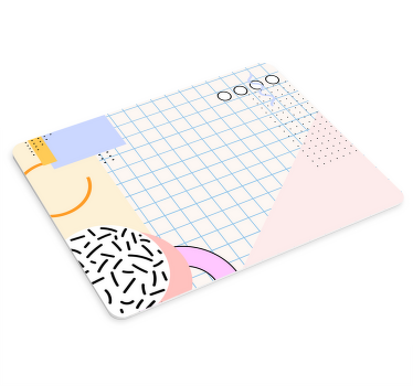 Mouse pad patterns colorful geometric arrangement - TenStickers