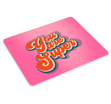 Sen süper alıntı tasarım mouse pad tırnak - TenStickers