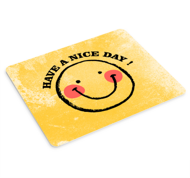 Mousepad Spruch "schönen tag" smiley-gesicht - TenStickers
