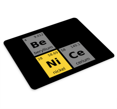 素敵な化学元素の単語のマウスパッドの引用符である - TENSTICKERS