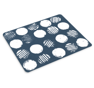 Daire beyaz leke İskandinav tasarımı fare altlığı - TenStickers