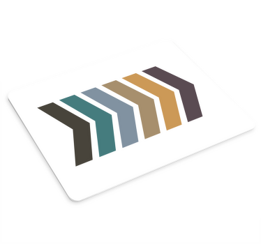 アースカラー矢印北欧デザインマウスパッド - TENSTICKERS