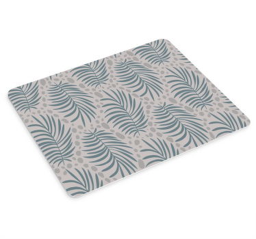 Tropical blue Hamptons pattern mouse mat - TenStickers