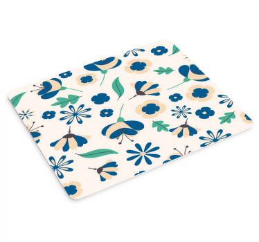 Tapis de souris motif composition florale colorée - TenStickers