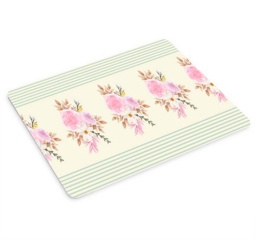 Original mouse pad with floral pattern design - TenStickers