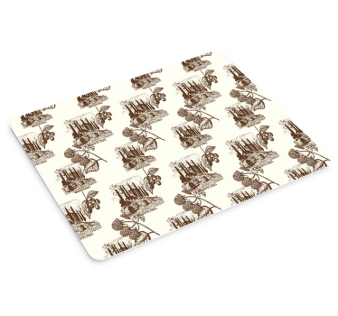 Mouse pad patterns vintage italian landscape - TenStickers