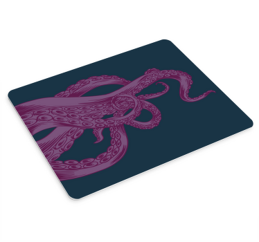 Purple octopus tentacle sea creatures  mouse pad - TenStickers
