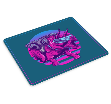 80s style cool dinosaur  original mouse pad - TenStickers