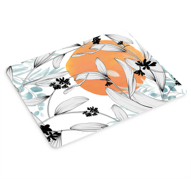 Mauspad originell "glamour-stil" florales abstraktes Design - TenStickers