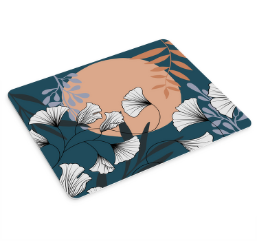 Mouse pad patterns floral moon design - TenStickers
