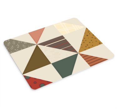 Patchwork üçgen desen fare altlığı desenleri - TenStickers