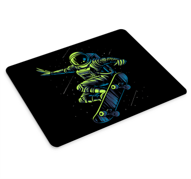 Astronaut skating on the space design mouse pad - TenStickers