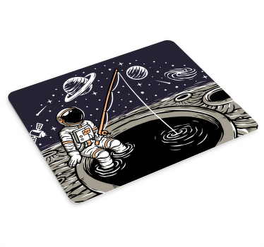 Balıkçılık astronot tasarımı orijinal mouse pad - TenStickers