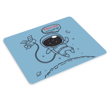 Udforske universet astronaut musemåtte - TenStickers