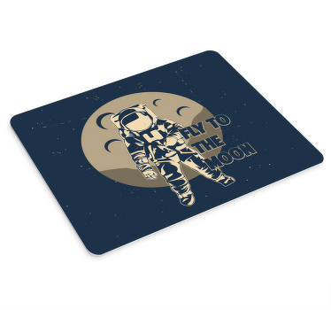 Retro repül a holdba galaxy design egérpad - TenStickers