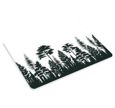 çam ağaçları siluet mouse pad desenleri - TenStickers