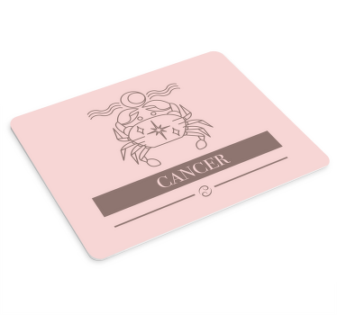Mauspad mit namen krebs sternzeichen symbol - TenStickers