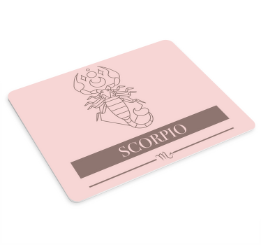 Mousepad Spruch skorpion symbolfigur - TenStickers