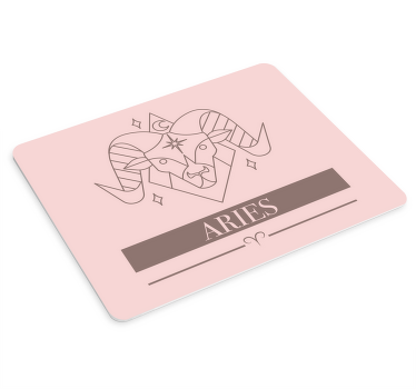 Oinas vaaleanpunainen kortti horoskooppi Alkuperäinen hiirimatto - Tenstickers