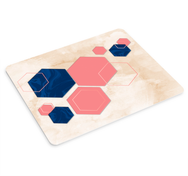 Mauspad muster geometrische sechsecke - TenStickers