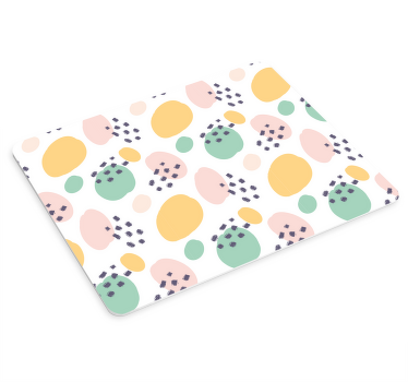 Tappetino mouse con motivi e texture forme astratte vivaci - TenStickers