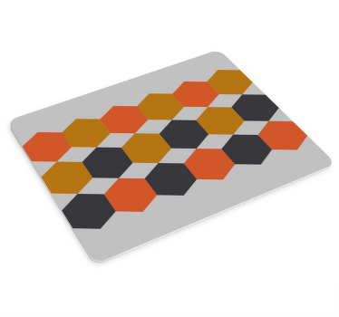 Tapetes de rato originais Padrão de hexágonos coloridos - TenStickers