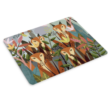 "sledování zvířat z džungle, originální podložka pod myš - TenStickers