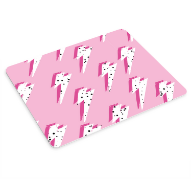 Ružičasti uzorci podloge za miš s munjom - TenStickers