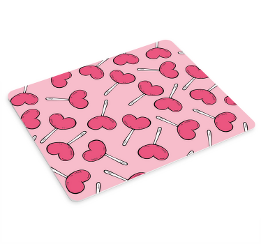 Alfombrilla de ratón texturas Piruletas en forma de hogar - TenVinilo