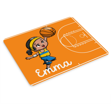 Tapis de souris nom joueur de basket joyeux - TenStickers