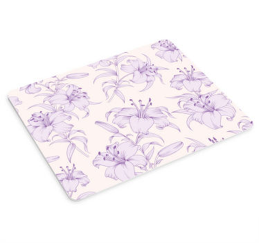 Mauspad Muster blumenmotiv-hintergrund - TenStickers